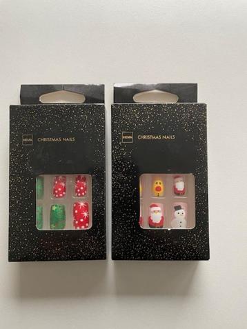 2 x opplak nagels Kerstmis. NIEUW. sets met 10 opplaknagels beschikbaar voor biedingen