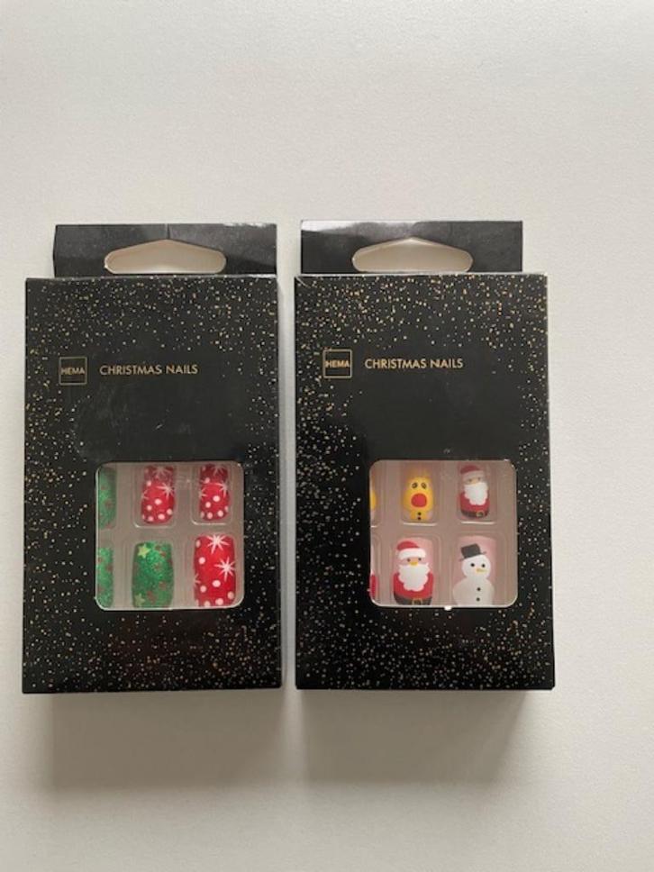 2 x opplak nagels Kerstmis. NIEUW. sets met 10 opplaknagels, Sieraden, Tassen en Uiterlijk, Uiterlijk | Cosmetica en Make-up, Nieuw