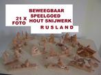 Houtsnijwerk * 12 x * beweegbaar * Bogorodskoje *, Ophalen of Verzenden, Zo goed als nieuw, Dier