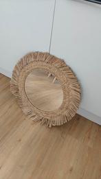Rotan Spiegel - Natuurlijke Look, Huis en Inrichting, Woonaccessoires | Spiegels, Ophalen, Zo goed als nieuw, Rond, 50 tot 75 cm