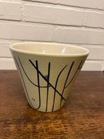 Vintage Keramieken bloempot met Abstract Design, Ophalen of Verzenden, Huis en Inrichting