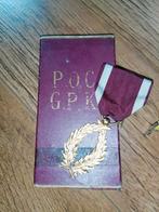 Gouden palmen kroonorde medaille in doosje België, Postzegels en Munten, Penningen en Medailles, Ophalen of Verzenden, Overige materialen