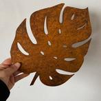 Monstera blad Cortenstaal wanddecoratie metaal binnen+buiten, Huis en Inrichting, Woonaccessoires | Wanddecoraties, Ophalen of Verzenden