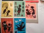 Hele serie prachtige Kinderpostzegel kaarten uit 1963., Ophalen of Verzenden