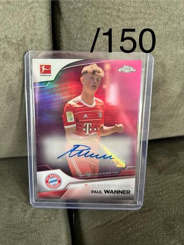 Paul Wanner Auto /150 - Topps Chrome Bundesliga beschikbaar voor biedingen