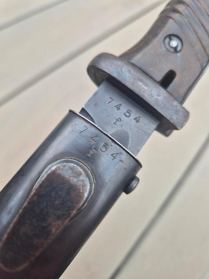 K98 bajonet 1941 nummer gelijk !!, Verzamelen, Militaria | Tweede Wereldoorlog, Landmacht, Mes of Dolk, Duitsland, Ophalen of Verzenden