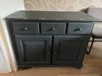 Grijs/blauw brocante dressoir, Huis en Inrichting, Kasten | Dressoirs, Ophalen, Gebruikt, 100 tot 150 cm, Grenenhout