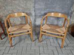 Deens Design Hans Wegner PP201 Eetkamer Stoelen Eiken Hout, Hout, Mid Century Deens Design Vintage Retro Skandi, Twee, Gebruikt