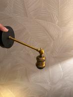 Wandlamp messing/zwart verstelbaar, Huis en Inrichting, Lampen | Wandlampen, Ophalen, Zo goed als nieuw