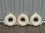 Ringfender 3 stuks wit 10x33cm, Ophalen of Verzenden, Zo goed als nieuw