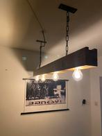 Massief houten hang lamp, Ophalen, Rustiek, Nieuw, 75 cm of meer