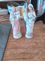 te koop setje van 2 porseleinen heiligen beeldjes, Antiek en Kunst, Ophalen of Verzenden