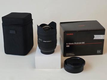 Unieke lens! Sigma 8–16mm f/4.5–5.6 DC HSM (voor Nikon): beschikbaar voor biedingen
