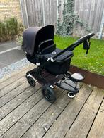 Zwarte Bugaboo Fox 2 - Compleet, Kinderen en Baby's, Kinderwagens en Combinaties, Kinderwagen, Gebruikt, Bugaboo, Verstelbare duwstang