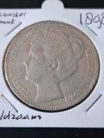 2 1/2 Gulden (Rijksdaalder) 1898 zonder punt. Zeer zeldzaam, Postzegels en Munten, Munten | Nederland, Zilver, Ophalen of Verzenden