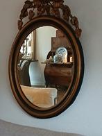 Charmante Antieke Franse Spiegel Kuifspiegel, Antiek en Kunst, Antiek | Spiegels, Ophalen, Ovaal, 100 tot 150 cm