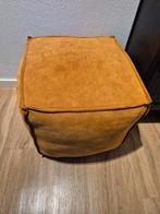 Te koop: Leren poef Loods5, Huis en Inrichting, Banken | Voetenbanken en Poefen, Ophalen, Vierkant, Leer, Zo goed als nieuw