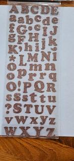 3x scrapbookstickers alfabet, Ophalen of Verzenden, Nieuw, Versiering of Embellishment