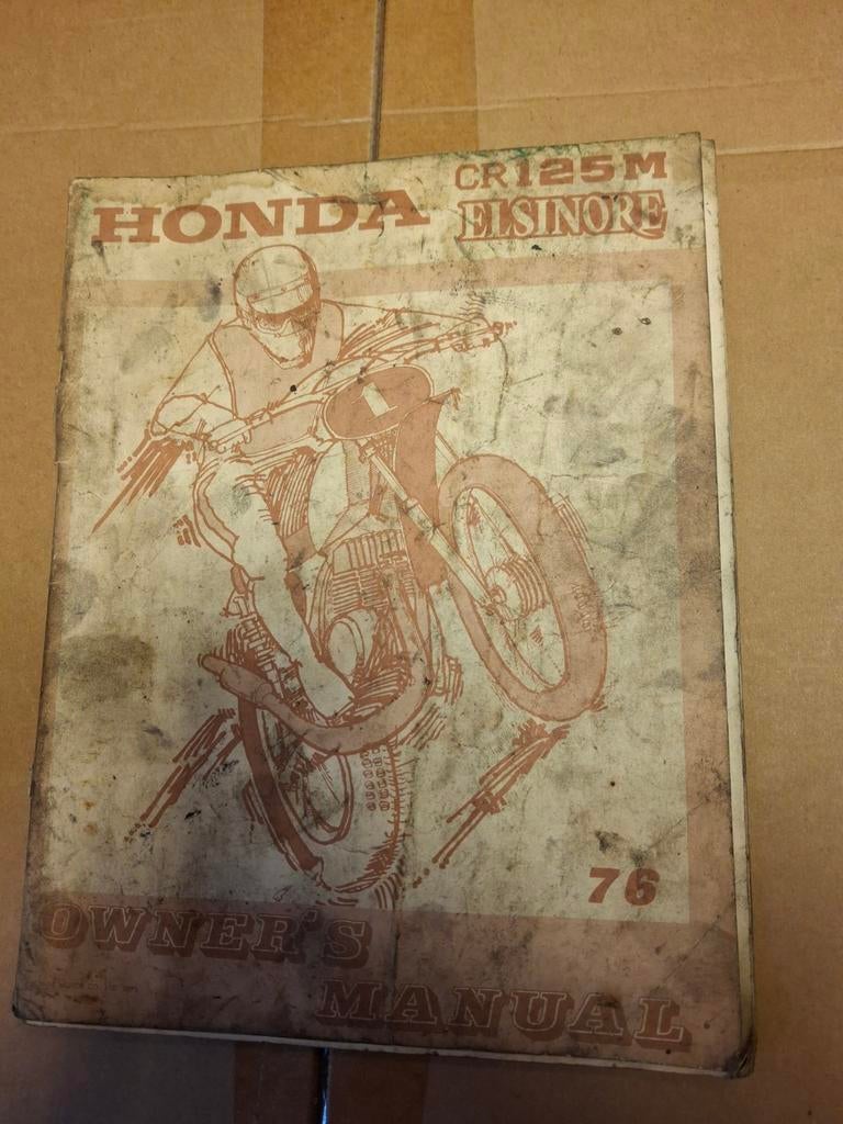 Honda CR125M Elsinore Handleiding, Motoren, Ophalen of Verzenden, Honda