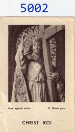 Bp5002 prentje chistus koning - parochie st victor - fleurus, Verzamelen, Ophalen of Verzenden, Zo goed als nieuw, Kaart of Prent
