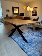 Bijna nieuwe eikenhouten eettafel, Huis en Inrichting, Tafels | Eettafels, Ophalen, Eikenhout, 200 cm of meer, 50 tot 100 cm