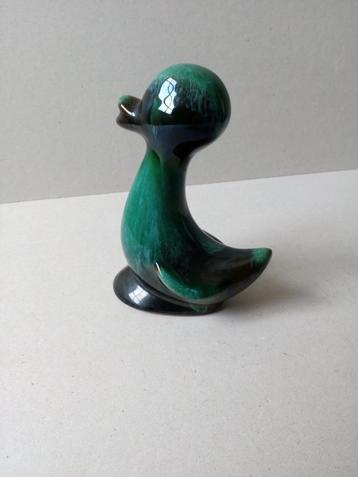 Keramiek eendje.Glansglazuur.Vintage Jaren 60. beschikbaar voor biedingen