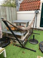 Grote hangmat met standaard, Tuin en Terras, Hangmatten, Ophalen, Gebruikt, Meerpersoons, Met standaard