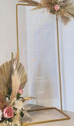 Metalen goude welkomstbord, Ophalen, Zo goed als nieuw