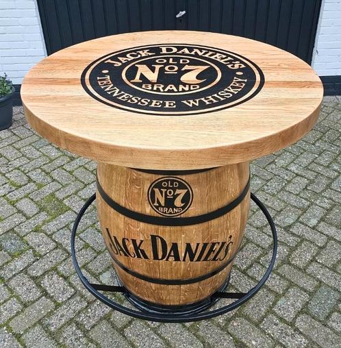JACK DANIELS wijnvat statafel met massief eiken blad, Verzamelen, Merken en Reclamevoorwerpen, Nieuw, Overige typen, Ophalen of Verzenden