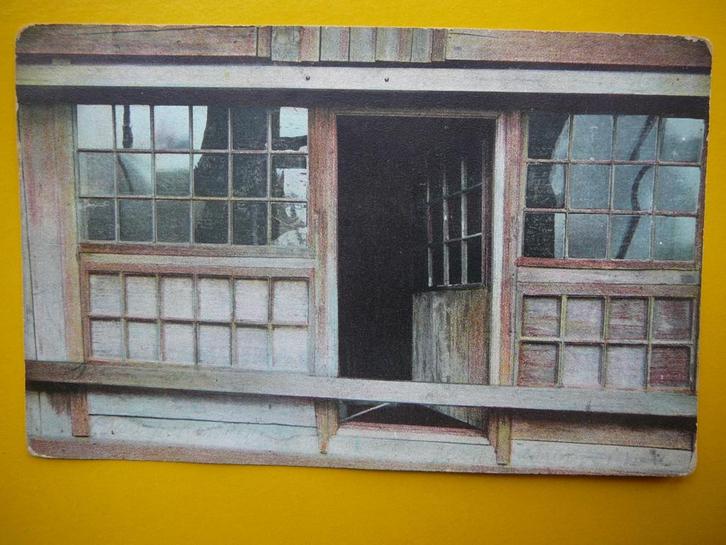 Zaandam.   Linker zijwand Czaar Peter huisje., Verzamelen, Ansichtkaarten | Nederland, Gelopen, Noord-Holland, 1920 tot 1940, Ophalen of Verzenden