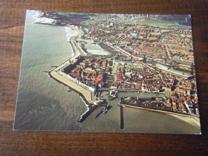 T26 - Vlissingen - Luchtfoto - Mooie oude kaart, Verzamelen, Ansichtkaarten | Nederland, Zeeland, Ophalen of Verzenden