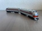 Fleischmann H0 1343 en 1344 Burlington, Hobby en Vrije tijd, Modeltreinen | H0, Gebruikt, Fleischmann, Ophalen of Verzenden, Analoog