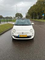 Fiat 500C Cabrio | Uniek wit interieur & goed onderhouden, Auto's, Voorwielaandrijving, 4 cilinders, Wit, Handgeschakeld