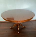 Grote ronde 130 cm of ovale 169 cm mahoniehouten tafel, Antiek en Kunst, Antiek | Meubels | Tafels, Ophalen