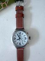 TW Steel Heren Polshorloge met Leren Band, Sieraden, Tassen en Uiterlijk, Horloges | Heren, Overige merken, Staal, Polshorloge