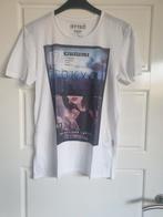 Te koop heren tshirt, kleur wit met opdruk, merk TTD, maat M, Kleding | Heren, Maat 48/50 (M), Wit, Zo goed als nieuw, TTD