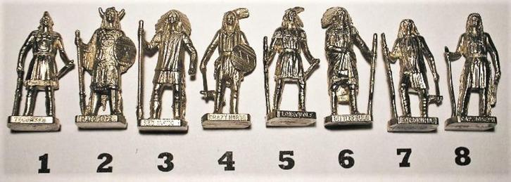 29ch-Ferrero kinder surprise metal BEROEMDE INDIANEN serie 1, Verzamelen, Verrassingseieren, Zo goed als nieuw, Overige typen