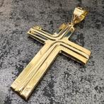 14 karaat gouden kruis hanger italy, Sieraden, Tassen en Uiterlijk, Kettinghangers, Ophalen of Verzenden, Zo goed als nieuw, Goud