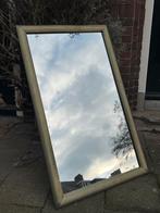 Vintage spiegel groot goud groen HollywoodRegency, Gebruikt, 100 tot 150 cm, Ophalen of Verzenden, Rechthoekig