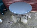 Ronde tuintafel, Tuin en Terras, Tuintafels, Ophalen, Gebruikt, Rond, Metaal