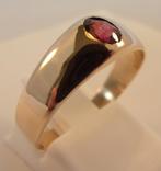 Antieke 14 karaat gouden Art Nouveau ring met Rhodoliet, Verzenden, Goud, Ring, Met edelsteen