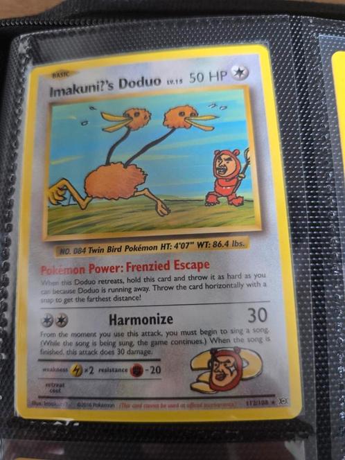 Imakuni?'s Doduo 112/108, Hobby en Vrije tijd, Verzamelkaartspellen | Pokémon, Zo goed als nieuw, Meerdere kaarten, Verzenden