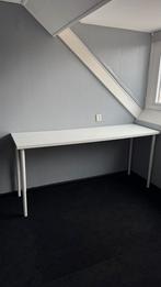 Bureau tafel wit verstelbaar | IKEA Lagkapten | 200x60cm, Ophalen, In hoogte verstelbaar, Nieuw, Bureau