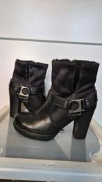 Replay Zwarte Leren Laarzen, Kleding | Dames, Schoenen, Verzenden, Zwart, Lage of Enkellaarzen, Replay