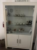 Hoogglans vitrinekast, Huis en Inrichting, Kasten | Vitrinekasten, Ophalen, 50 tot 100 cm, Zo goed als nieuw, 150 tot 200 cm