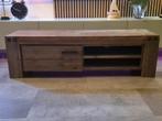 Massief houten tv meubel, Huis en Inrichting, Ophalen, Gebruikt, 150 tot 200 cm, Minder dan 100 cm