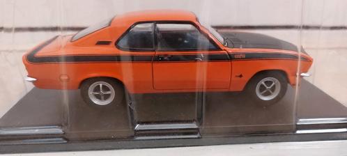 Opel Manta A GTE, 1974, Oranje, 1:24 Hachette Collection, Hobby en Vrije tijd, Modelauto's | 1:24, Zo goed als nieuw, Auto, Overige merken