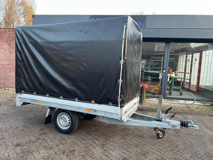 Saris plateauwagen met huif 250x135CM 1400KG BJ2018, Auto diversen, Aanhangers en Bagagewagens, Zo goed als nieuw, Ophalen
