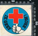 Sticker: Nederlandse Rode Kruis - Ik geef erom, Ophalen of Verzenden