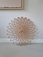 Karlsson wandklok sunflower 60 cm, Ophalen, Zo goed als nieuw, Analoog, Wandklok